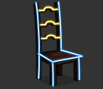 Black Rooms Neon Chair