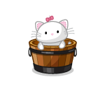 Peek-a-Boo Kitty in a Tub
