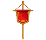 Regal Red Marching Flag