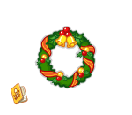 Golden Bell Holiday Wreath