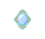 Delicate Turquoise Mirror