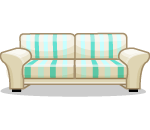 Stripy Fleecy Sofa