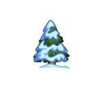 Small Snowy Pine Tree