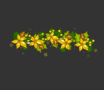 Gold Poinsettia Garland