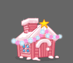 Pink Christmas Cottage