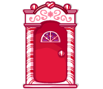 Marvelous Candy Cane Door