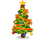 Gold Trimmed Christmas Tree