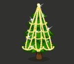 Festive Winter Pine Tree