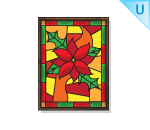 Holiday Stained Glass Window