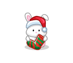 Happy Bunny With Stocking