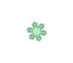 Everlasting Green Snowflake