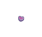Purple Conversational Heart Candy