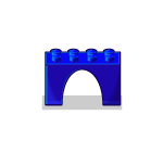 8-Peg Rare Blue Arch Block