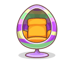 Painted Easter Egg Chair